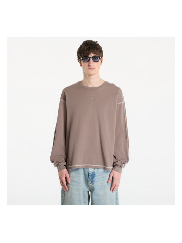 Тениска Jordan Flight Men's Heavyweight Long-Sleeve Top Olive Grey/ Sail/ Olive Grey XL