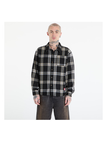 Риза Jordan Flight Men's Flannel Shirt Black/ Pale Ivory S