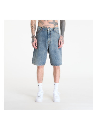 Къси панталони Daily Paper Compact Shield Embroidery Denim Shorts Denim XS