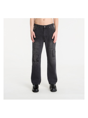 Дънки Wasted Paris M Ripped Manc Faded Black 30