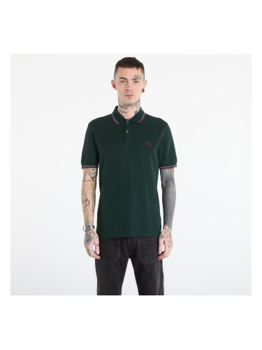 Тениска FRED PERRY Twin Tipped Fred Perry Shirt Grsrts/ Stkbl/ Oxb M