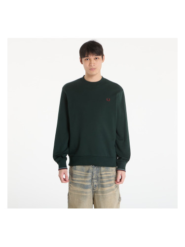 Суитшърт FRED PERRY Crew Neck Sweatshirt Grsrts/ Stkbl/ Oxb M