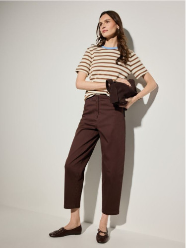 Mohito - Панталон с прав крачол - тъмно кафяво