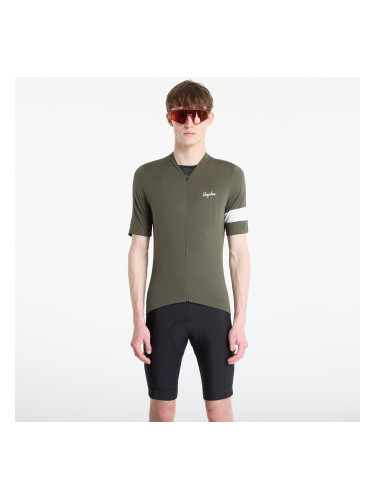 Джърси Rapha Men's Core Lightweight Jersey Dark Green/ White L