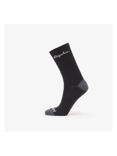 Чорапи Rapha Logo Socks Black/ Dark Grey L