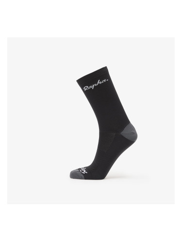 Чорапи Rapha Logo Socks Black/ Dark Grey XL
