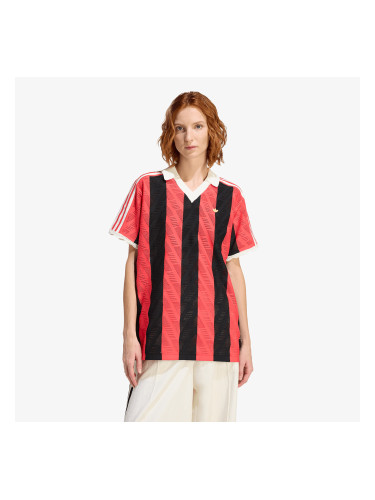 Тениска adidas Short-Sleeve Polo Tee Semi Lucid Red L