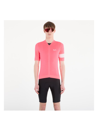 Джърси Rapha Men's Core Lightweight Jersey High-Vis Pink/ White L