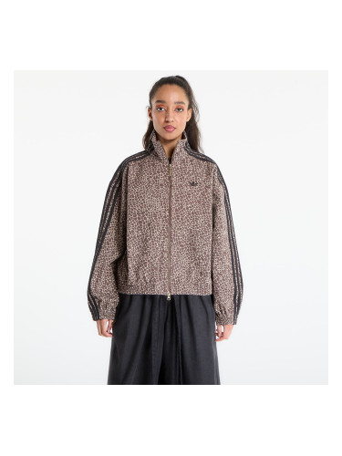 Яке adidas Firebird Oversized Aop Denim Jacket Earth Strata/ Stone Khaki XS