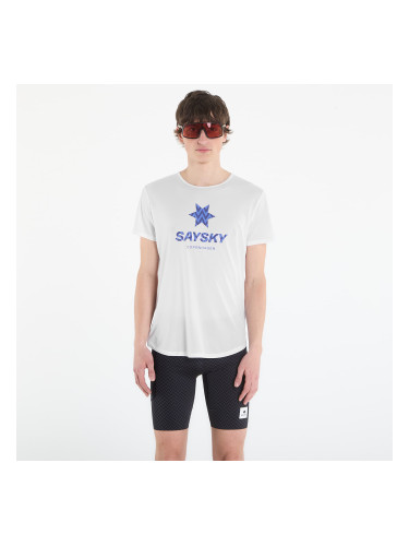 Тениска SAYSKY Zig Zag Flow T-shirt White L