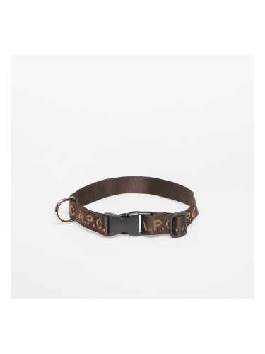 A.P.C. Toutou Logo Collar Brown 2