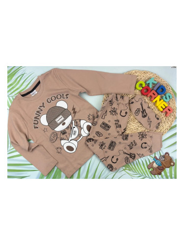 Детска памучна пижама BEAR POLIFONI