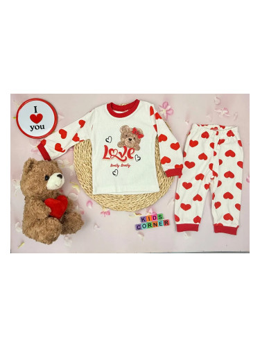 Бебешки комплект от две части за момиче "LOVE"