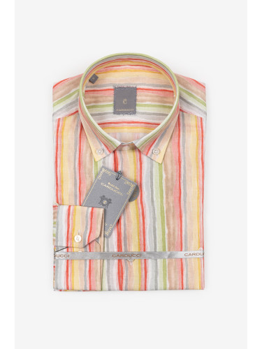 Риза Slim fit пъстро райе 1