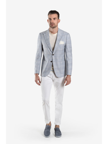 Сако R.Slim синьо каре