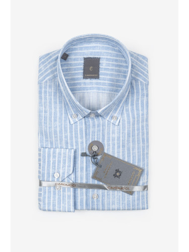 Риза Slim fit blue