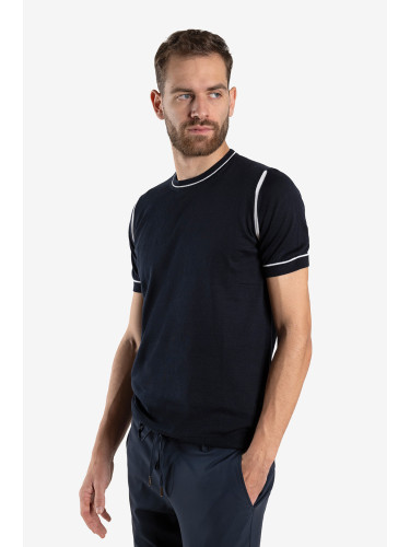 Блуза с къс ръкав navy