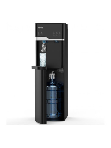 Диспенсър с ледогенератор Oliver Voltz OV51449G, 120-420W, 10°-90°C, Долно зареждане, Компресорно охлаждане, Черен