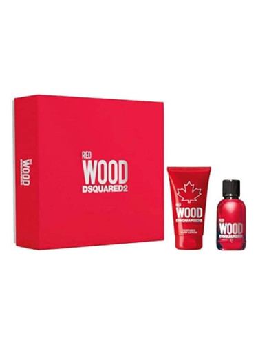 Dsquared2 Wood Red Комплект за жени EDT 30ml Тоалетна вода SG Душ гел 50 ml