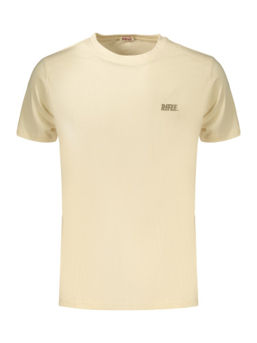 Мъжка тениска с къс ръкав, бежова