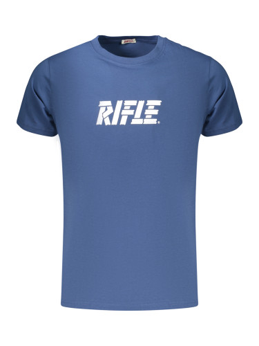 Синя мъжка дънкова тениска с къс ръкав