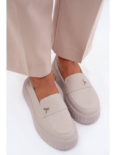 Дамски кожени мокасини Vinceza