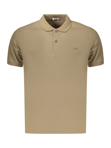 Мъжка кафява поло риза с къс ръкав