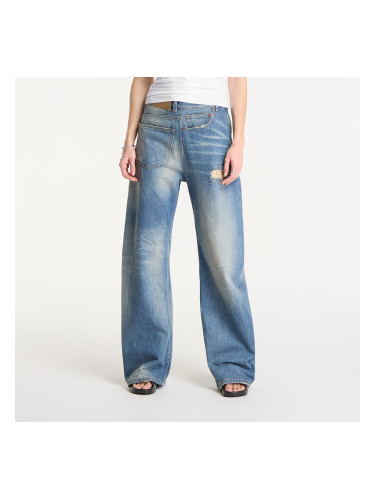 Дънки MM6 Twist Wide Leg Jeans Dark Grey Melange/ Brown 28