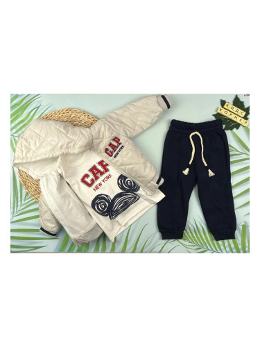 Комплект за момче с яке CAP бежово