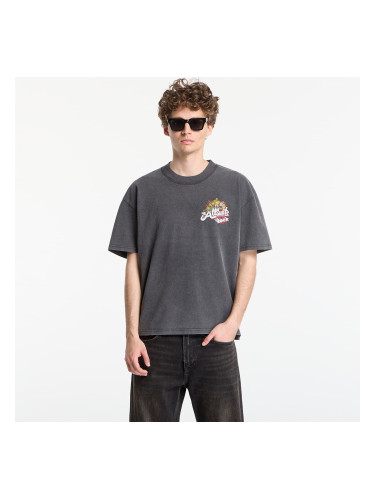 Тениска AllSaints Roque Ss Crew Graphic T-Shirt Washed Black L