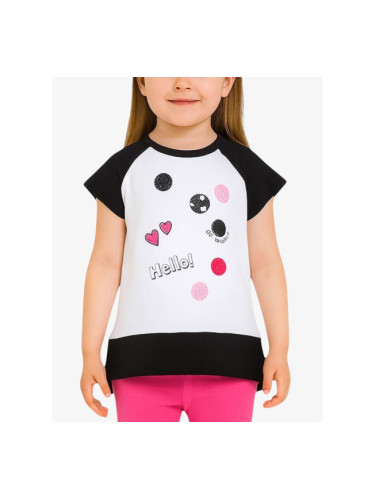 CHICCO Girls Tee White/Black