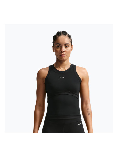 Дамска тренировъчна тениска Nike One Dri-Fit black/black/white