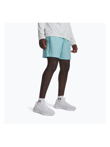 Мъжки шорти за тренировка Under Armour Woven Wordmark blue haze/black