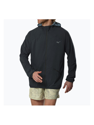 Мъжко яке за бягане Mizuno Active Alpha Hooded black