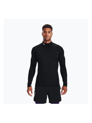 Мъжка блуза с дълъг ръкав за тренировка Under Armour Comp Mock UA Armour black/white