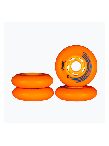 Колела за ролери Powerslide King of Slides 4 pcs. 80 mm/90A orange/orange