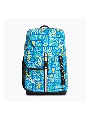 Раница за плуване Speedo Team Printed 35 l summer stamp deep sapphire