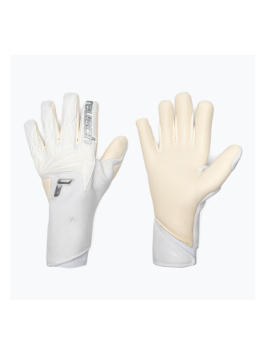 Вратарски ръкавици Reusch Attrakt Gold X Strapless white/silver