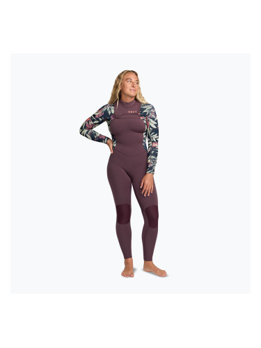 Дамски неопренов костюм за плуване ROXY 4/3 mm Swell Natural Front Zip black multi