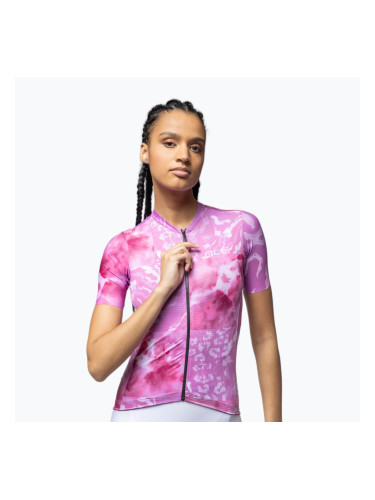 Дамска тениска за колоездене Alé Linfa pink combo