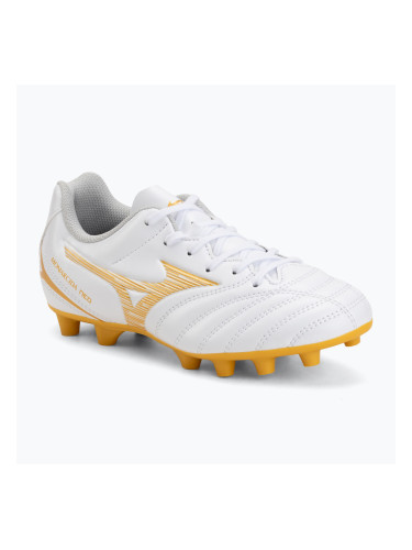 Детски футболни обувки Mizuno Monarcida Neo III Select FG white/mp gold