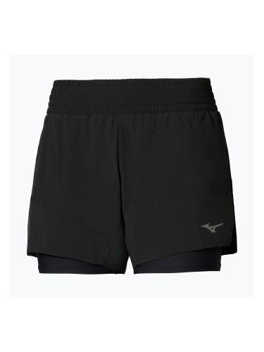 Дамски шорти за бягане Mizuno Active 2in1 4.5 black