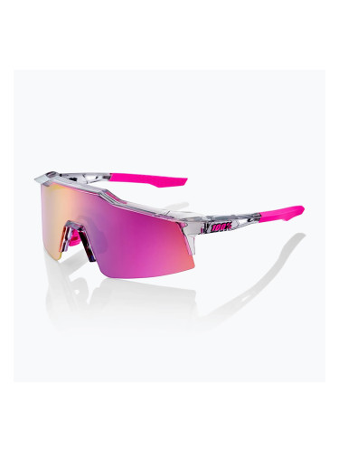 Слънчеви очила 100% Speedcraft SL polished transculent grey/purple multilayer mirror