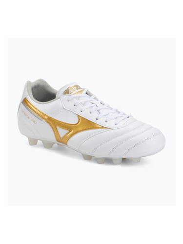 Футболни обувки Mizuno Morelia II Pro FG white/football gold/galaxy silver