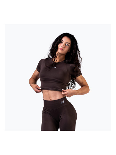Дамски тренировъчен топ  NEBBIA Power dark brown