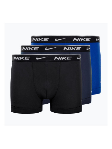 Мъжки боксерки Nike Everyday Cotton Stretch Trunk 3Pk UB1 obsidian / game royal / black