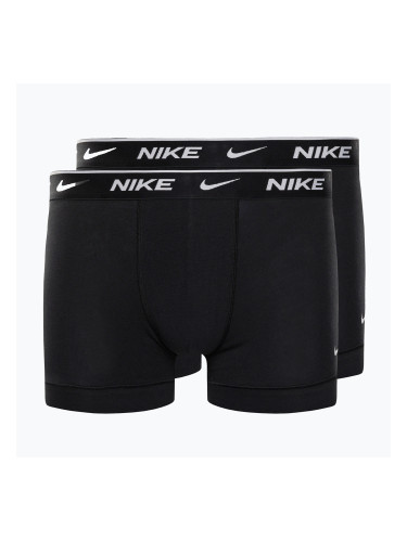 Мъжки боксерки Nike Everyday Cotton Stretch Trunk 2Pk IEV black