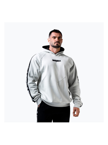Мъжки суитшърт NEBBIA Hero Hoodie light grey