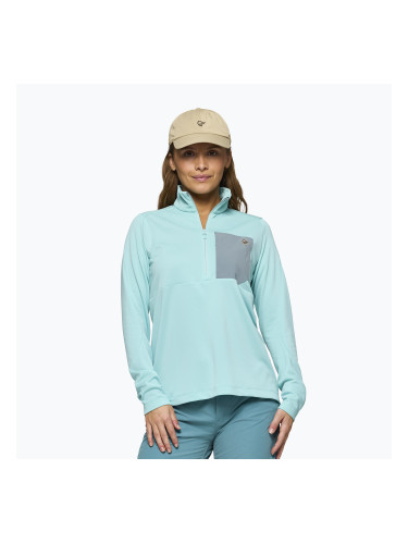 Дамски суитшърт за трекинг NORRONA Femund Warm1 Zip Neck aqua haze/trooper