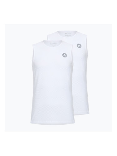 Мъжка фланелка за колоездене ATTABO Essential 2 pcs. white